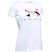 Mädchen T-Shirt Under Armour Tech Graphic Big Logo Weiß