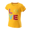 Mädchen T-Shirt Wilson  Love Earth Tech Tee G Saffron