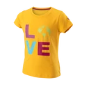 Mädchen T-Shirt Wilson  Love Earth Tech Tee G Saffron