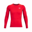 Männer Under Armour HG Armour Comp LS-RED T-Shirt