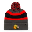 Mütze 47 Brand Breakaway Cuff Knit NHL Chicago Blackhawks Grey