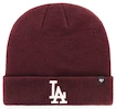 Mütze 47 Brand Raised Cuff Knit MLB Los Angeles Dodgers Maroon