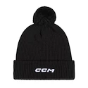 Mütze CCM  Team Pom Knit Black