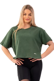 Nebbia T-Shirt aus Bio-Baumwolle "The Minimalist" 417 dunkelgrün
