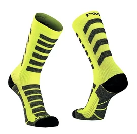 NorthWave Husky keramische hohe Socke gelb Fluo Radfahren Socken