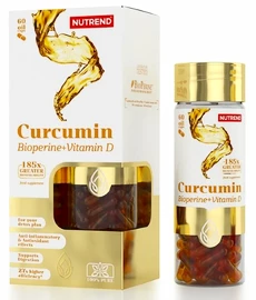Nutrend Curcumin + Bioperine + Vitamin D 60 kapseln