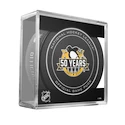 Offizielle Spiel Puck Sher-Wood 50th Anniversary NHL Pittsburgh Penguins
