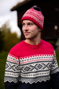 Pullover Ulvang  Marius Round Neck New Navy/Ulvang Red