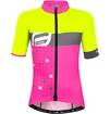 Radtrikot Kinder Force Kid Square fluo-pink