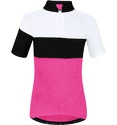 Radtrikot Kinder Force Kid View pink-white