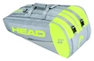 Schlägertasche Head Core Supercombi 9R Grau/Neongelb