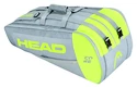 Schlägertasche Head  Core Supercombi 9R Grey/Neon Yellow