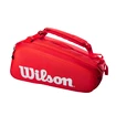 Schlägertasche Wilson Super Tour 9er Pack Rot