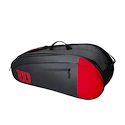 Schlägertasche Wilson  Team 6 Pack Red/Grey