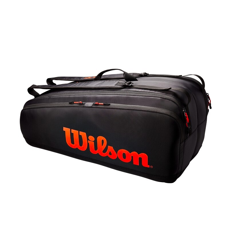 Neu FISCHER Bag Pack Tasche für Tennisschläger außen zu tragen Schwarz-Rot 
