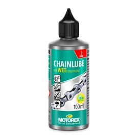 Schmiermittel für die Kette Motorex Chain Lube For Wet Conditions 100ML K12 (310218)
