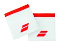 Schweißband Babolat  Logo Wristband White/Fiesta Red (2 ks)