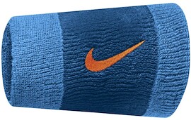 Schweißband Nike  Swoosh Doublewide Wristbands Marina Blue (2 St.)
