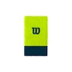 Schweißband Wilson  Extra Wide Wristband Lime/Blue (2 St.)