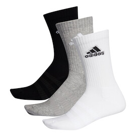 Socken adidas Cush Crew Grey/White/Black 3 Paar