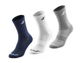 Socken Babolat 3 Pairs Pack White/Estate Blue/Grey