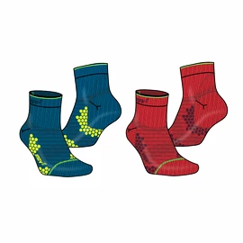 Socken Inov-8 Trailfly Sock Mid Blue/Red