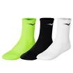 Socken Mizuno  Training 3P Socks White/Black/Neolime