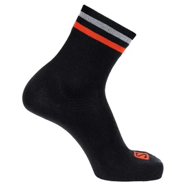 Socken Salomon Sonic Quarter Black/Poppy Red