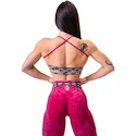 Sport BH Nebbia NEBBIA x OLYMPIA Washed Open Back Sports Bra LEGACY 779 red