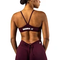 Sport BH Nebbia STRONG BEAUTY Medium-Support Sports Bra TWIST-KNOT 423 dark red