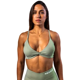 Sport BH Nebbia STRONG BEAUTY Medium-Support Sports Bra TWIST-KNOT 423 light green
