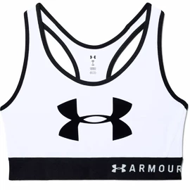 Sport BH Under Armour Mid Keyhole Graphic White