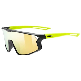 Sport Brille Uvex Skyryse Jr. Black-Yellow Matt/Mir.Yellow (S5330762616)