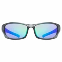 Sport Brille Uvex Sportstyle 211 Smoke Mat/Mirror Green (Cat. 3)