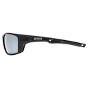 Sport Brille Uvex  Sportstyle 232 P Black Mat / Polavision Mirror Silver (Cat. 3)