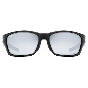 Sport Brille Uvex  Sportstyle 232 P Black Mat / Polavision Mirror Silver (Cat. 3)