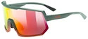 Sport Brille Uvex  Sportstyle 235 Moss Green Grapefruit Mat/Mirror Red (Cat. 2)