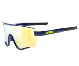 Sport Brille Uvex Sportstyle 236 S Set Blue Matt / Mir.Yellow Cat. 2 + Cat. 0 (S5330054416)