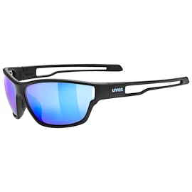 Sport Brille Uvex Sportstyle 806 Black Matt/Mir.Blue (S5330872214)