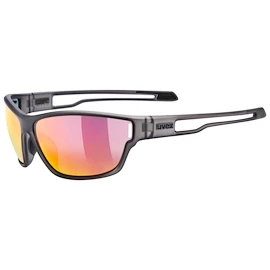 Sport Brille Uvex Sportstyle 806 Smoke Matt/Mir.Red (S5330872213)