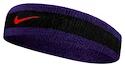 Stirnband Nike  Swoosh Headband Black/Court Purple/Chile Red