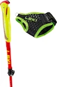 Stöcke für Trailrunning Leki  Ultratrail FX Junior, naturalcarbon-bright red-neonyellow, 95 - 110 cm