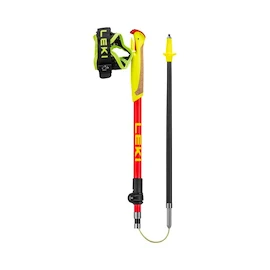 Stöcke für Trailrunning Leki Ultratrail FX Junior, naturalcarbon-bright red-neonyellow, 95 - 110 cm