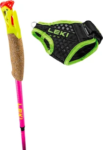 Stöcke für Trailrunning Leki  Ultratrail FX.One Superlite, neonpink-neonyellow-naturalcarbon
