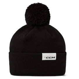 Strickmütze CCM Pom Casual Black Senior