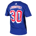 T-Shirt adidas Silver NHL New York Rangers Henrik Lundqvist 30