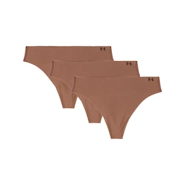 Tangas für Damen Under Armour Pure Stretch NS THONG Brown