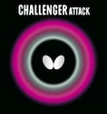 Tischtennis Belag Butterfly  Challenger Attack  Rot, 2,1 mm