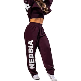 Trainingshose Nebbia STRONG BEAUTY Loose-Fit Baggy Pants BOYFRIEND STYLE 432 dark red