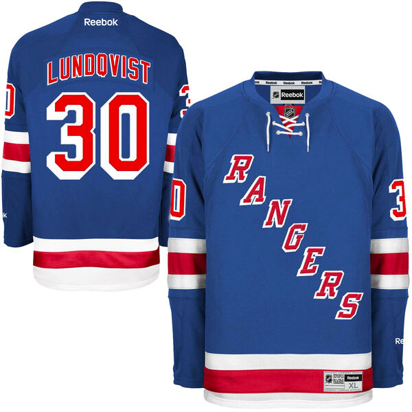 Trikot Reebok Premier Jersey NHL New York Rangers Henrik Lundqvist 30
